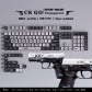 Mahjong / CS GO / EVA / GUMDAM 104+18 Clear PC+PBT Dye-subbed Pudding Jelly Keycaps Set MDA Profile Mechanical Keyboard